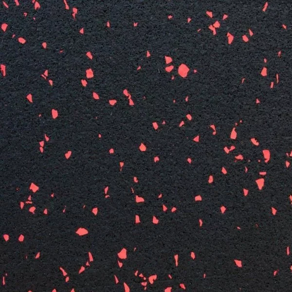 GYMFLOOR Roll noir et rouge 6 mm - Sol en rouleau - BSA PRO