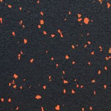 GYMFLOOR Roll noir et orange 6 mm Sol en rouleau BSA PRO