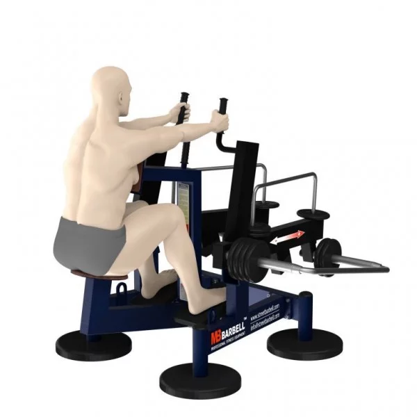 Back Row Outdoor Street Barbell - Street Barbell - BSA PRO